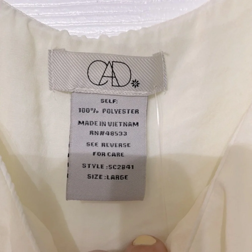 CAD RUFFLE LACE TANK CREAM - Picture 5 of 6